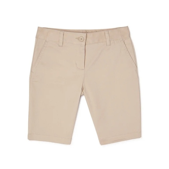 2 NWT Khaki Girls Stretch Bermuda Shorts - Picture 2 of 8